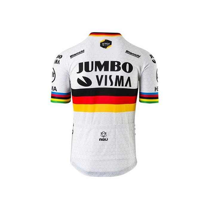 Maglia Jumbo Visma Manica Corta 2020 Campione Germania